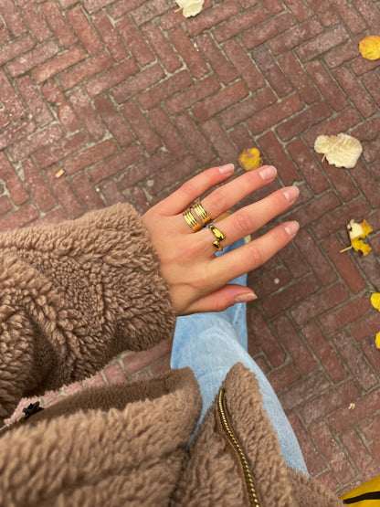 Statement ring met meerdere lagen