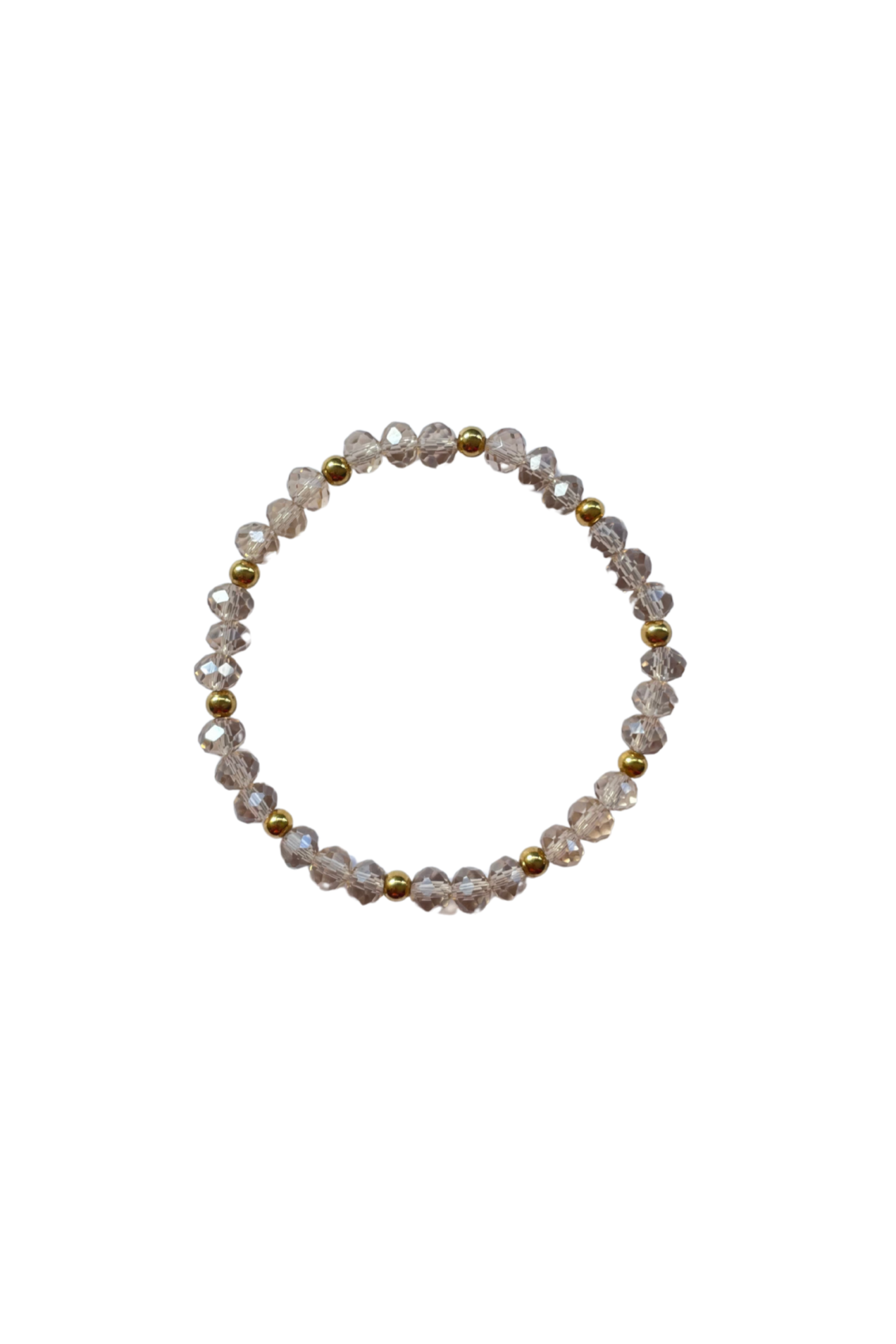 Shine armband Elly beige