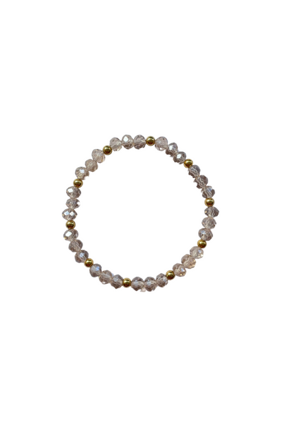 Shine armband Elly beige