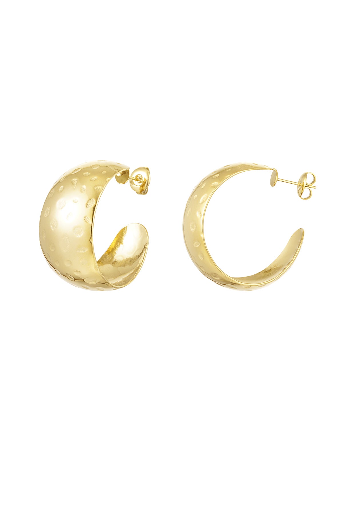 Dot hoop earrings