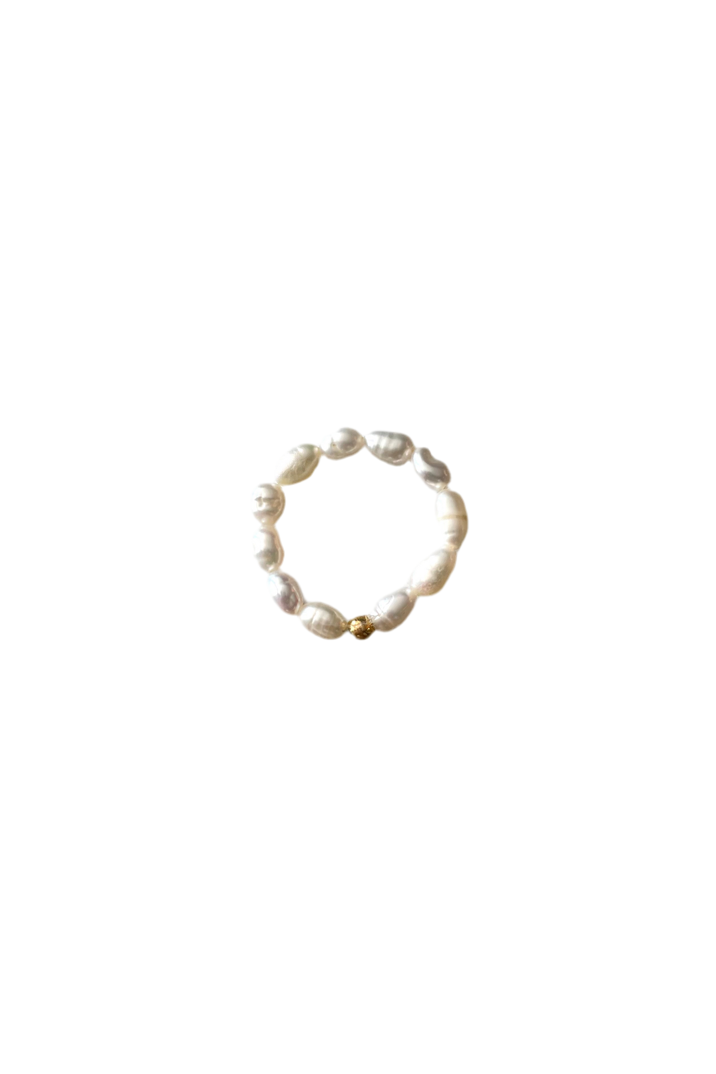 Elastieken parel ring