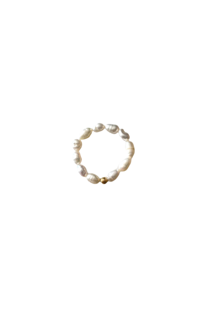 Elastieken parel ring