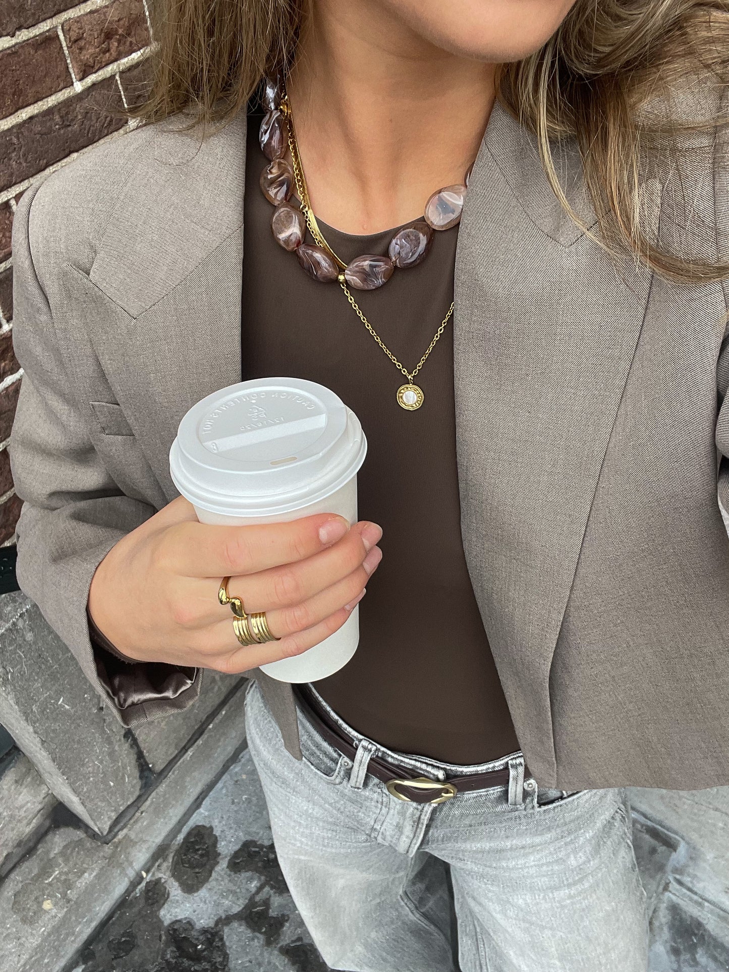 Espresso necklace