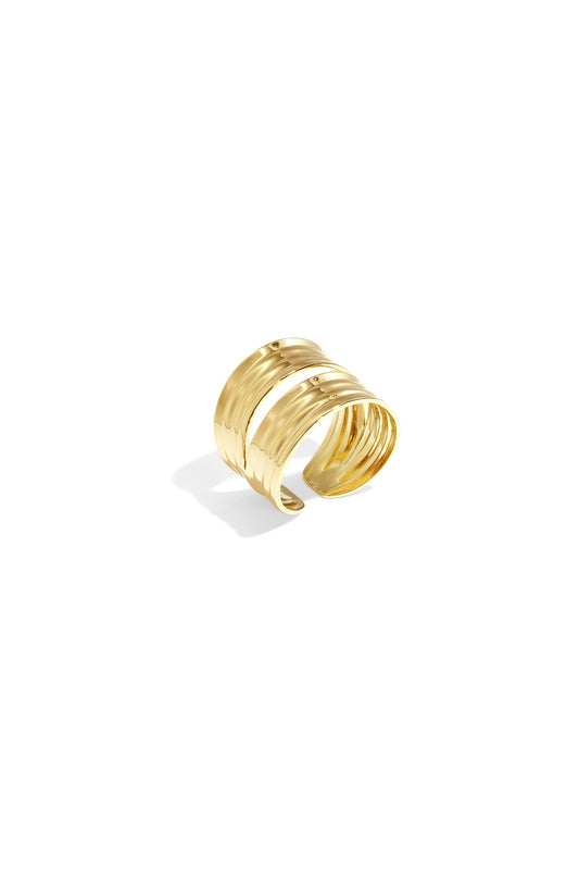 Statement ring met meerdere lagen