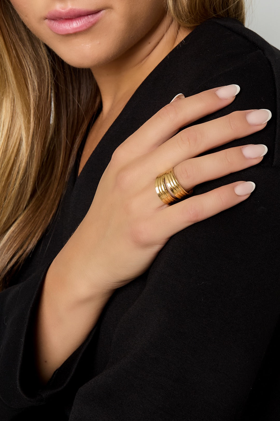 Statement ring met meerdere lagen