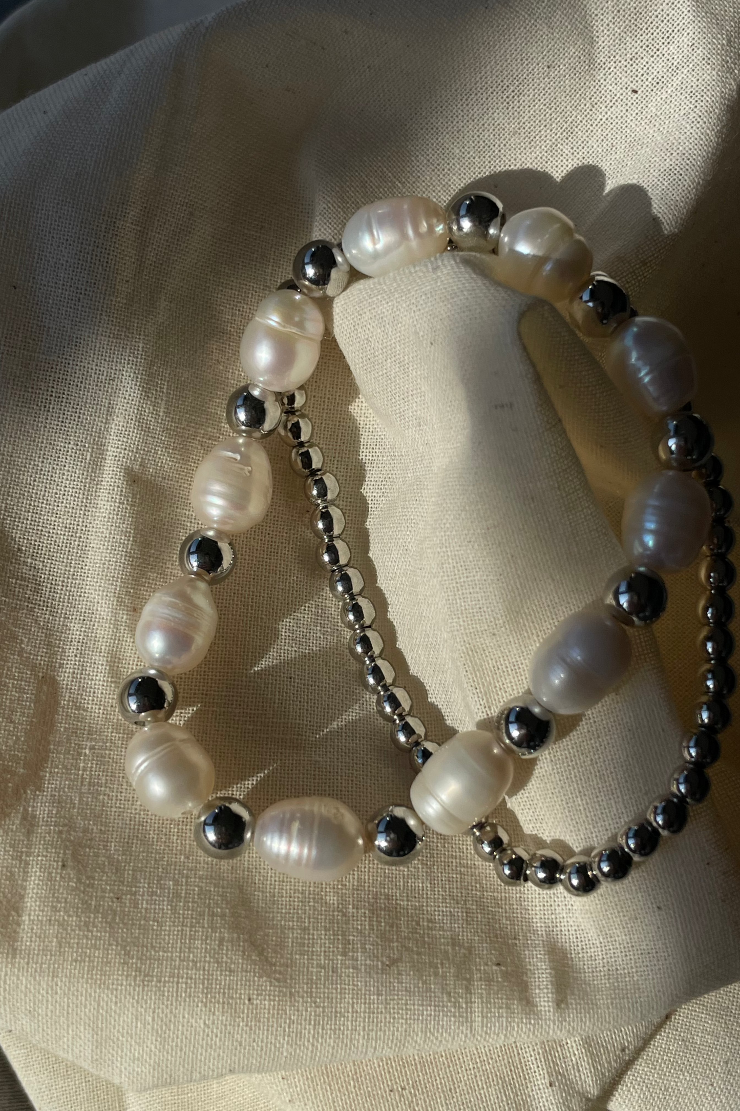 Exclusieve AMALY armband pearl