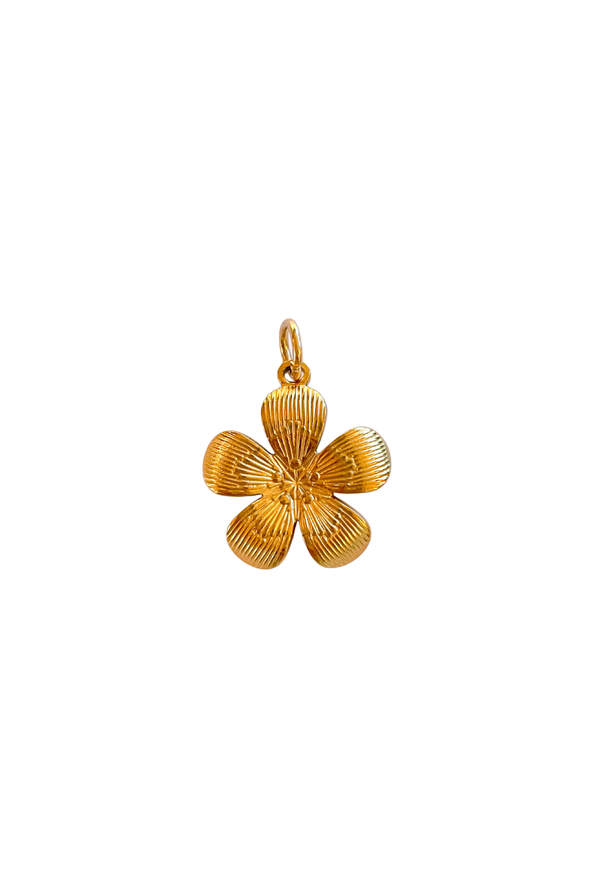 Golden Flower charm
