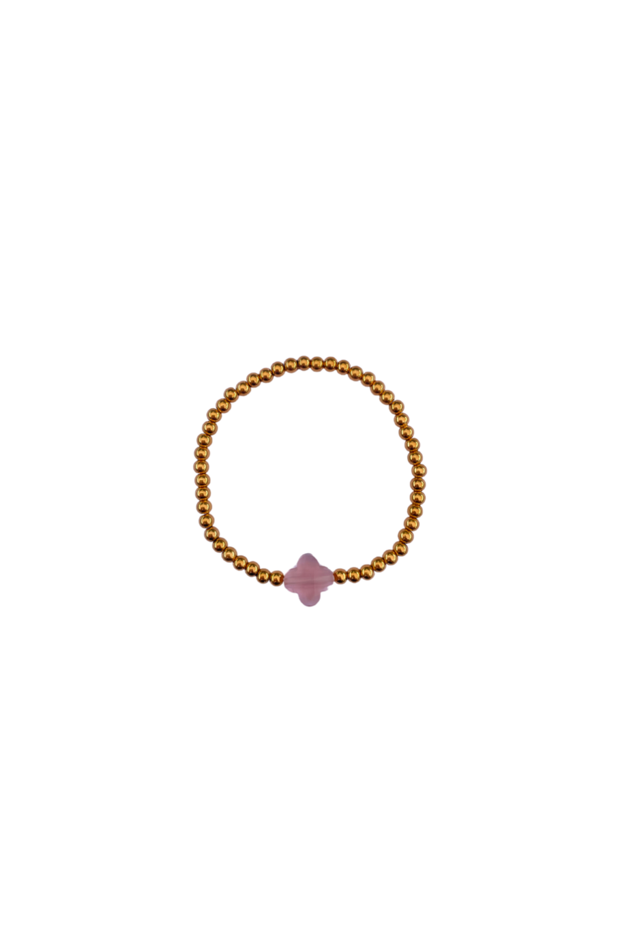Klaver armband roze